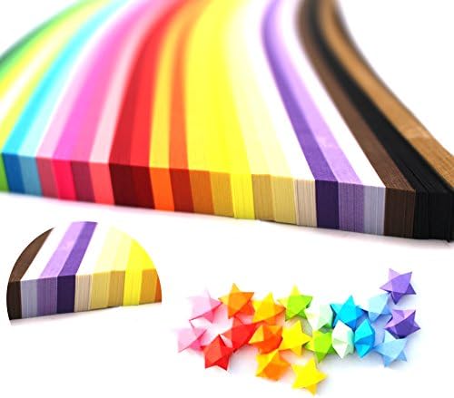 SuZhi 1030 Sheets Double Sided Origami Stars Paper - 27 Colors (27 Colors)