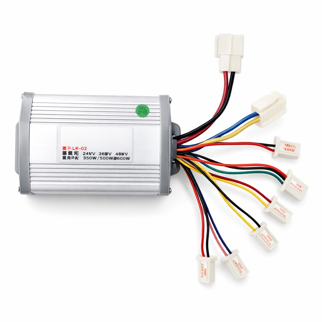 36V 800W Brushed Controller Over Current Protection Electric Bike Brushed Controller with Aluminum Alloy Shell for Scooter