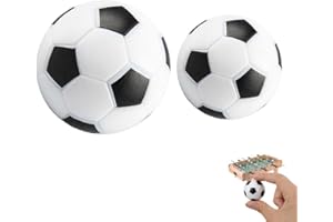 Leanockesa 2Pcs Professional Replacement Foosball Balls Set, 32mm/1.26in and 36mm/1.41in Mini Soccer Balls for Table Football