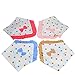 Cute Baby Bandana Drool Bibs For Girls.Personalized Scarf Bib Feeding & Teething. Fancy Baby Bibs And Burp Cloth Are Water Proof, Multi Layers. 100% Cotton Bibs For Shower, Holiday, Christmas Gift.