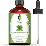 SVA Japanese Peppermint Essential Oil 4 Oz - 100% Pure, Natural & Premium Therapeutic Grade for Diffuser, Skincare, Haircare,
