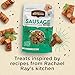 Rachael Ray Nutrish Sausage Bites Real Meat Dog Treats, Oven-Browned Chicken Recipe, 12 Ounce Bag