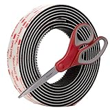 3M Dual Lock Reclosable Fastener SJ3550 250 Black, 1 in x 10 Ft with Bonus Scotch 1428 Multi Purpose Scissors