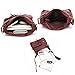Scarleton Crossbody Bags for Women Purses and Handbags Multi Pocket Shoulder Bag Faux Leather Small, H183320 - Burgundy