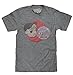 Tee Luv Men's Bazooka Joe Bubble Gum T-Shirt - Retro Topps Candy Shirt, Graphite Heather, XXL