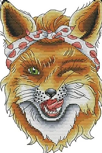 Foxy Lady Counted Cross Stitch Kit 14 CT 19x28cm