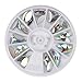 Elevin(TM) Round Eye Shape Rectangle Women Ladies 300pcs 3D Acrylic Nail Art Gems Crystal Rhinestones DIY Decoration Wheel (B)