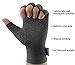 2 Pairs Compression Arthritis Gloves, Fingerless Hand Gloves for Rheumatoid & Osteoarthritis - Joint Pain and Carpel Tunnel Relief-Men & Women (Large-2 Pairs)