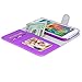 Galaxy S5 Case, BUDDIBOX [Wallet Case] Premium PU Leather Wallet Case with [Kickstand] Card Holder and ID Slot for Samsung Galaxy S5, (Purple)
