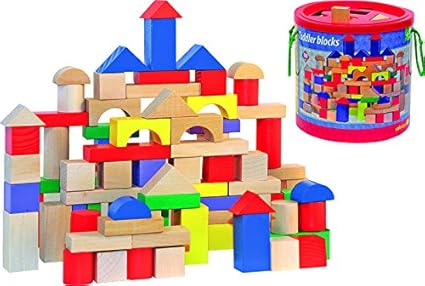 wooden blocks with shape sorting lid