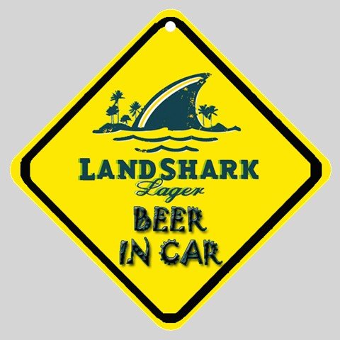 Amazon.com: landshark lager Beer Logo Car Window Sign: Everything Else