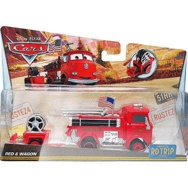 Disney Pixar Cars RoadTrip (RDTR1P) Red and Trailer