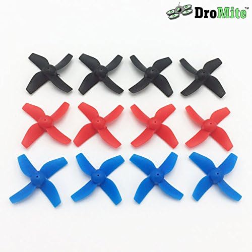 3 Sets of Micro FPV Propellers (Blue, Red, Black)