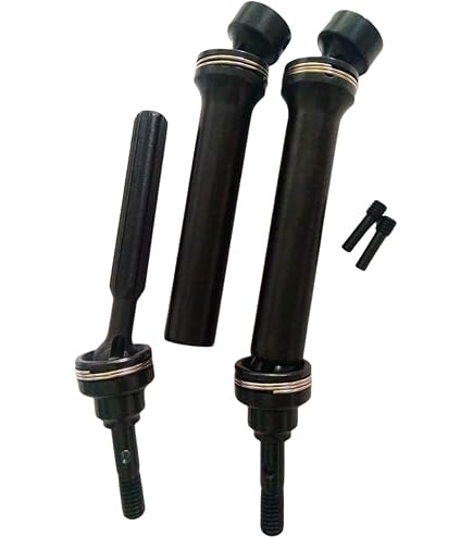 GPM Steel Main Shaft Set For Traxxas 1/16 Mini E-Revo - 1 Pair, Black (SERV237C-BK) - View #7