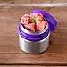 LunchBots Rounds 8oz Stainless Steel Leak-Proof Snack Container for Kids and Adults - Food Jar for Yogurt - Fruits - and Finger Foods - Eco-Friendly - Dishwasher Safe - 8oz - Purple
