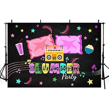 Amazon Com Mehofoto Slumber Party Birthday Party Decorations