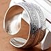 BAQI Connecting Branches Carved Tibetan Silver Women Men Cuff Bracelet Bangle Free, Sliver