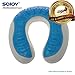 Sojoy Memory Foam Travel Pillow Head Neck Chin Support for Comfortable Sleep Long Trip on Car, Airplane Adults Size(12X11X4)