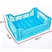 2 x AY-KASA - Midi-Box (Light Blue) Collapsible Storage Bin Container Basket Tote, Folding Basket Crate Container : Storage, Kitchen, Houseware Utility Basket Tote Crate