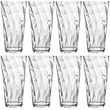 Optix 26-ounce Clear Plastic Cups, Set of 8