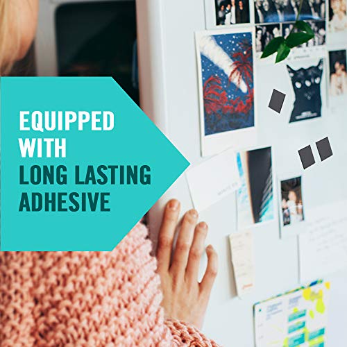 Adhesive Magnet Squares, Stick On Magnets, Magnetic Squares with Adhesive Backing, Adhesive Magnets for Crafts, Square Magnet Strips for Whiteboard, 110pcs Sticker Magnets, 22x20cm Square Magnet Tape