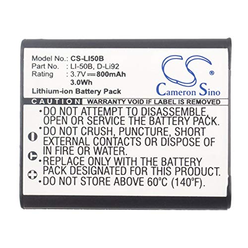 Click Here to See More.. Backup Camera Battery 800mAh/2.96Wh 3.7V Camera Battery for Kodak LB-052/PixPro FZ151 PixPro FZ201 PixPro SL10 Smart Lens (Color : Black, Size : 39.65 x 37.96 x 6.62mm)