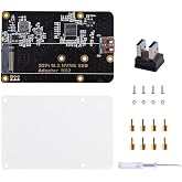 GeeekPi M.2 NVME SSD Storage Expansion Board for Raspberry Pi 4 - Only Supports M.2 NVME SSD, Pi Board Not Included