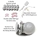 Swanico’s Hollywood Vanity Lighted Makeup Mirror Light Kit | 12 LED Bathroom Vanity Light Bulb Fixture Strip Set for Makeup Foundation Lights w/ Dimmer (No Mirror)