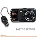 iFox Creations Dual Car Dash Cam – Car DVR With Full HD 1080P 170 Degree Wide Angle Dashboard Camera with 4” Display Night Vision, Loop Recording and Motion Detection