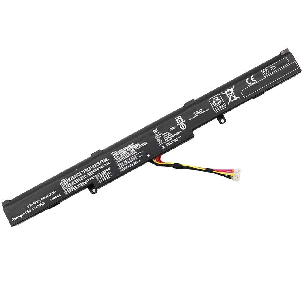 A41N1501 Laptop Battery Replacement For Asus Rog GL752VL-T4009T GL752VW-DH71 N552V N552VX-FY200T FY299T FY103T FY053T N552VW-FY083T FI202T FY147T N752VW N752VX-GC131T GC105D GC234T GC190T(15V 48Wh)