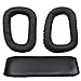 iParaAiluRy Replacement Earpads (1 Pair) + Spare Pillow (1 Piece) for G35 Headphones - Black