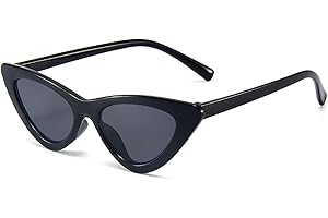 WZWLKJ Little Girls Cat Eye Sunglasses Retro Vintage Narrow Sunglasses for Kids for Outdoor Beach Holiday