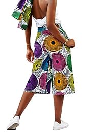Pantalones de dama con estampado africano, estilo Ankara