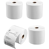 4 Rolls of SL450 4x6 Shipping Label (450 Pages per roll) Support Arkscan Label Printers, Compatible w/Zebra LP2844, Zp-450, Zp-500, Zp-505 and Other Brands, It's Designed for Direct Thermal, White.