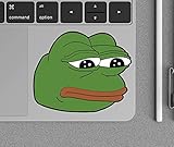 Rare Sad Pepe touchpad full color vinyl decal 4chan meme