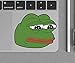 Rare Sad Pepe touchpad full color vinyl decal 4chan meme