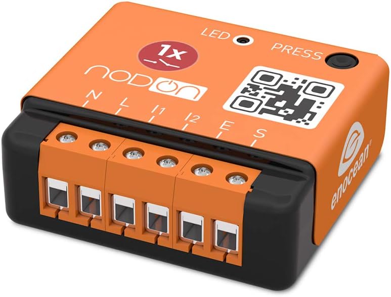 Nod On SIN-2-1-01 Enocean Unterputz Modul Schwarz/Orange