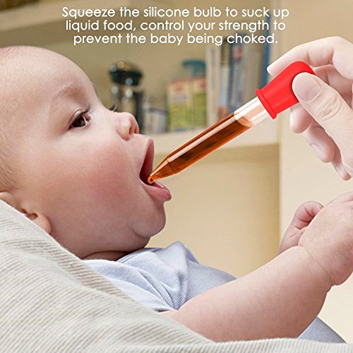 Hsxfl Liquid Droppers for Kids,Silicone and Plastic Pipettes with Bulb Tip-5 ML Eye Dropper for Candy Molds Gelatin Maker & Gummy Bear Mold- Oils Science,10 PCS