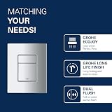 GROHE Skate Cosmopolitan Flush Plate Chrome Dual Flush Water-Saving view 3