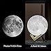 BRIGHTWORLD Moon Lamp, 3D Printing Lunar Lamp Night Light as Kids Women Girls Gift, USB Charging Touch Control Brightness Two Tone Warm Cool White 4.7IN (Upgraded Version)
