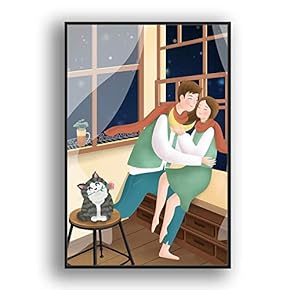 Framed Canvas Wall Art for Living Room, Bedroom Flow in The Dream Canvas Prints for Modern Home Decoration Ready to Hang - 16"x24" inches