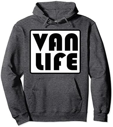 Unisex VAN LIFE HOODIE Small Dark Heather