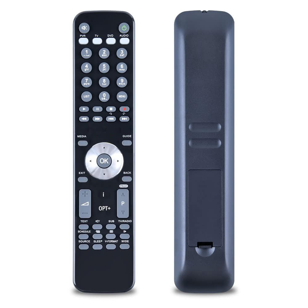 New RM-F01 Remote Control Suitable for Humax Foxsat Freesat Recorder Replacement, Compatible With HDFOXT2 HDRFOXT2 FOXSAT-HDR320 IRHD5100C IHDR-5200C IHRD-5050C FOXSATHDR1TB