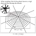 Pawliss Giant Spider Web with Super Stretch Cobweb Set, Halloween Decor Decorations Outdoor Yard, Round Dia. 9 Feet, Black