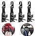 VACEXT 4PCS Car Hooks Car Seat Headrest Hooks Strong and Durable Backseat Headrest Hanger Storage for Handbags, Purses, Coats, and Grocery Bags, Universal Vehicle Car Seat Back Headrest Bottle Holder