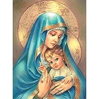 Jigsaw Puzzle 1000 Piece Wooden Puzzle -Religious Madonna Pattern - Family Decorations, Unique Birthday Present Suitable for Teenagers and Adults