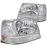 Ford Ranger Diamond Headlights Chrome+Clear Turn Signal Corner Lamps Lights