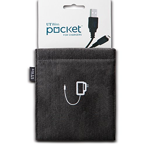 UPC 891449002799, UT Wire UTW-PK02-BK Pocket Mobile Charger Case Pouch, Black