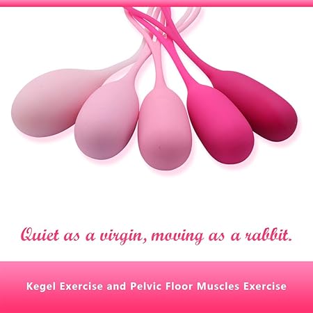 Kegel Pelvic Muscle Oefenballon, Premium Siliconen Kegel Ballen 5 Units A Set - Artsen Beveel Primaire en Geavanceerde Blaasc