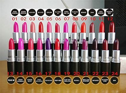 Amazoncom 1 Colors Mc Lipstick Batom Mate Long Lasting